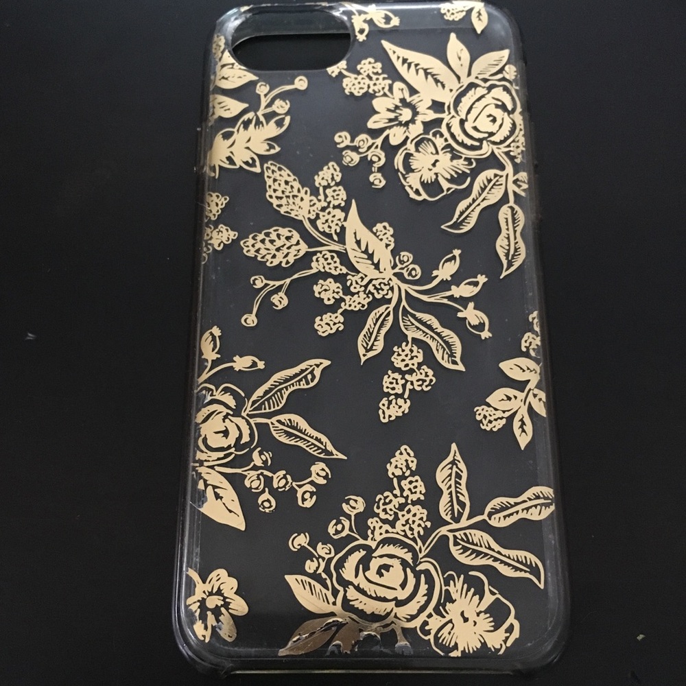 Rifle Paper Co iPhone 7 Case Gold Floral
